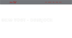 Desktop Screenshot of beimvogt-oberjoch.de